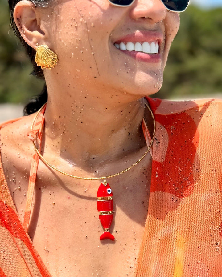 Collar pez rojo Accesoriosjeco 