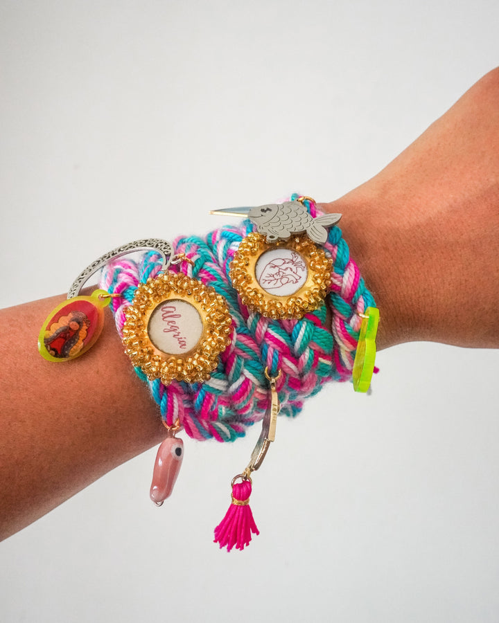 Pulsera trenzada alegría Accesoriosjeco 