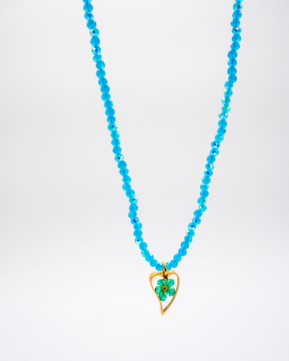 Collar corazón que florece Accesoriosjeco 