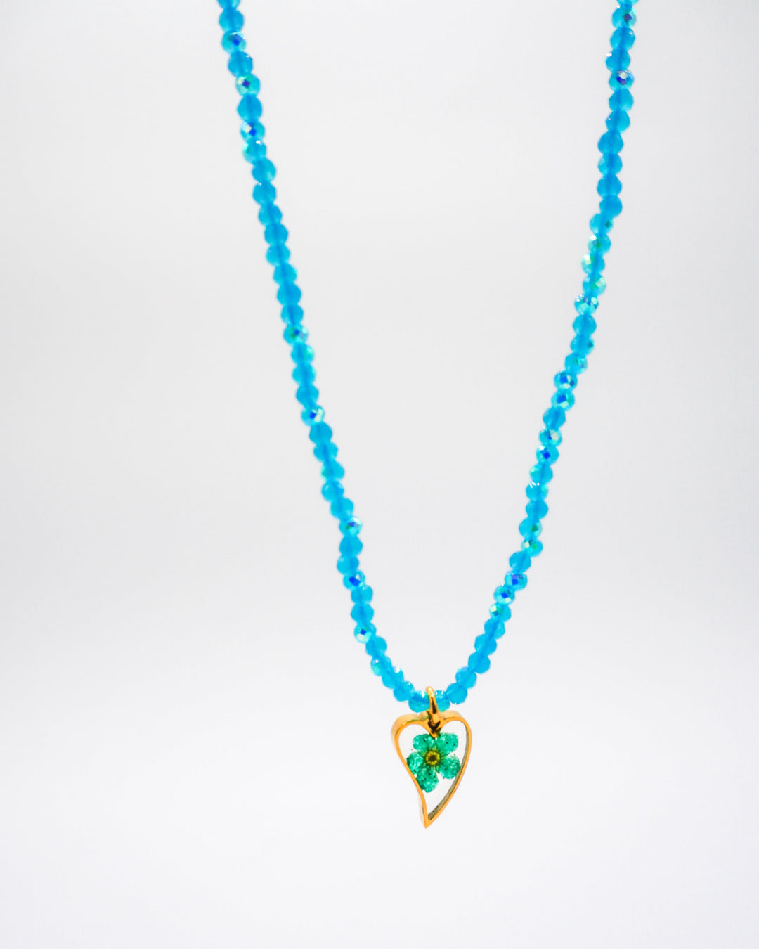 Collar corazón que florece Accesoriosjeco 