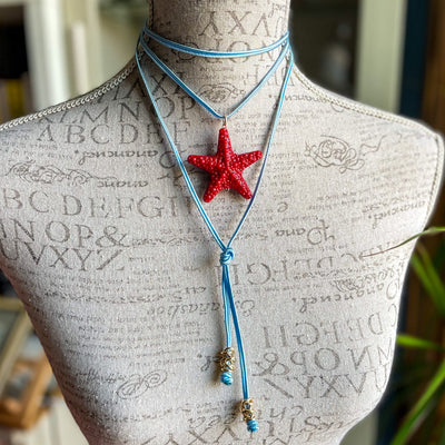 Pulsera-collar azul Accesoriosjeco 