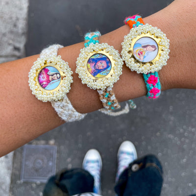 Trio de pulseras virgencita Accesoriosjeco 