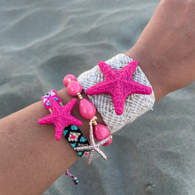 Set de pulseras mar fucsia Accesoriosjeco 