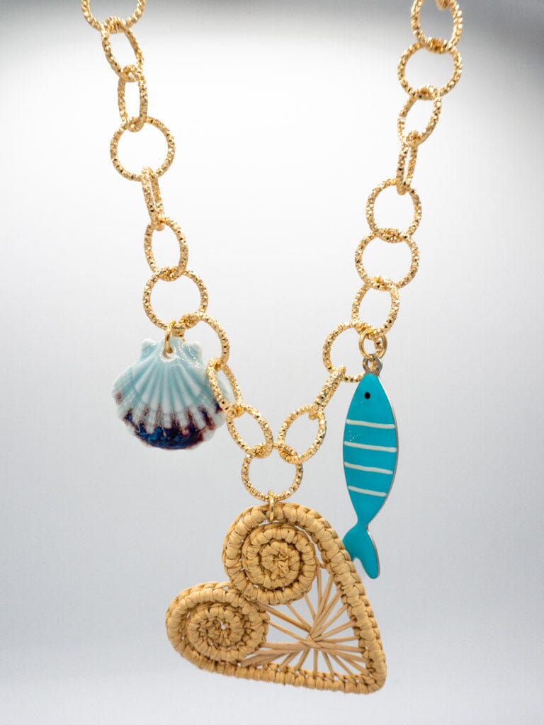 Collar corazón marino Accesoriosjeco 