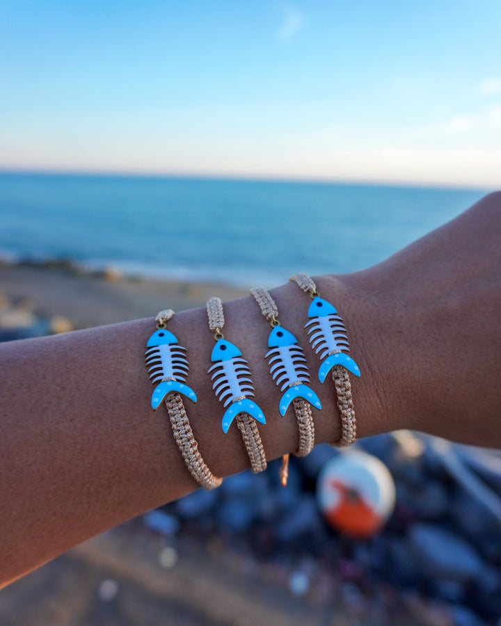 Trio de pulseras pez de oro Accesoriosjeco 
