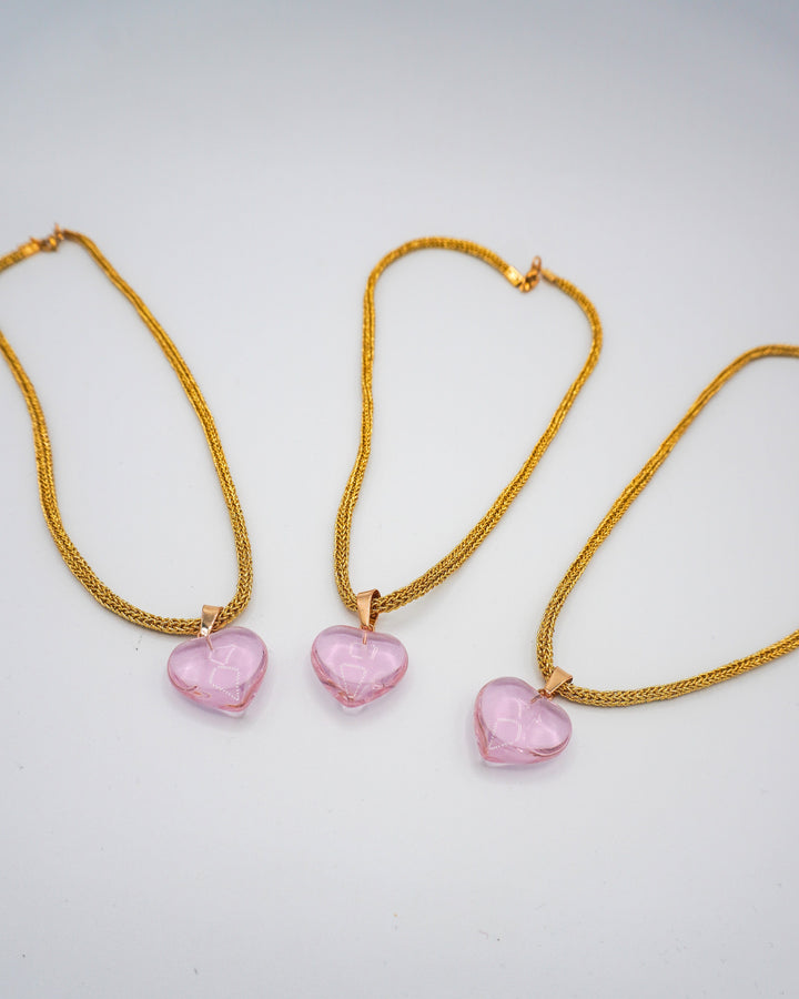 Collar amor rosa Accesoriosjeco 