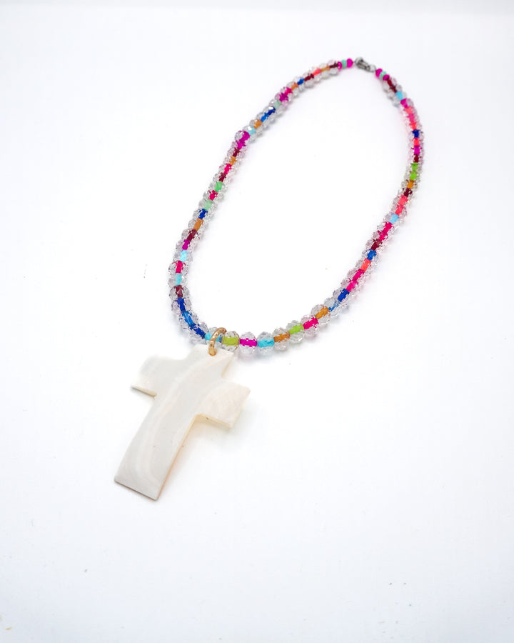 Collar cruz de colores Accesoriosjeco 