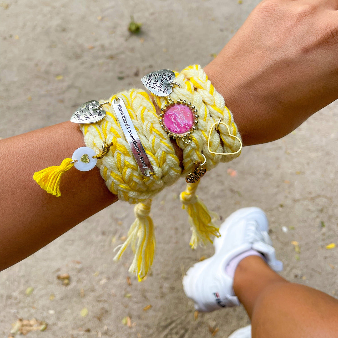 Pulsera trenzada love Accesoriosjeco 