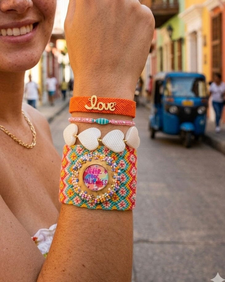 Set de pulsera valentía y amor Accesoriosjeco 