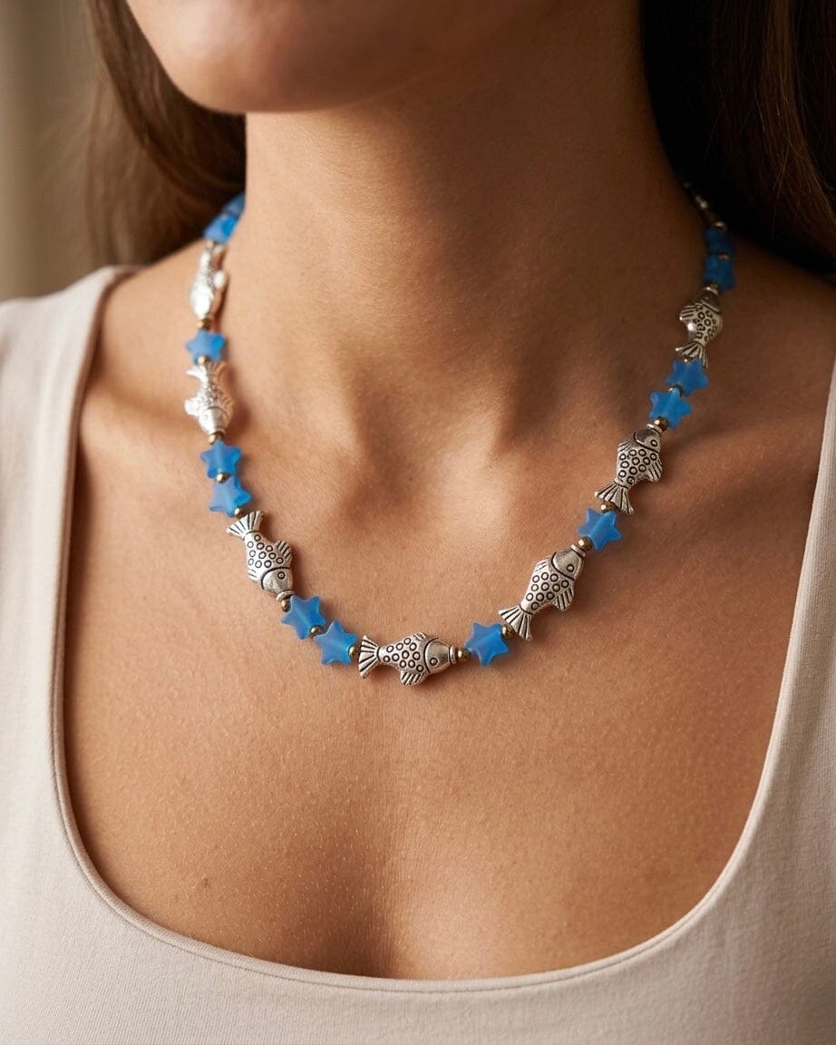 Collar pez azul Accesoriosjeco 