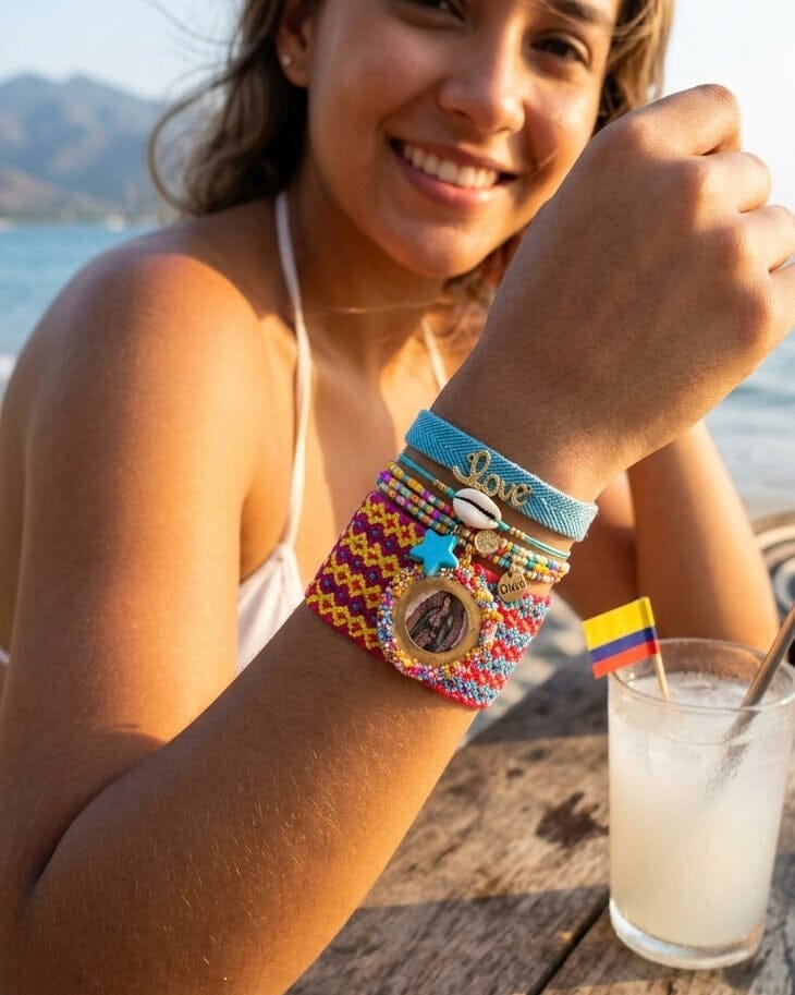 Set de pulseras virgencita de amor Accesoriosjeco 