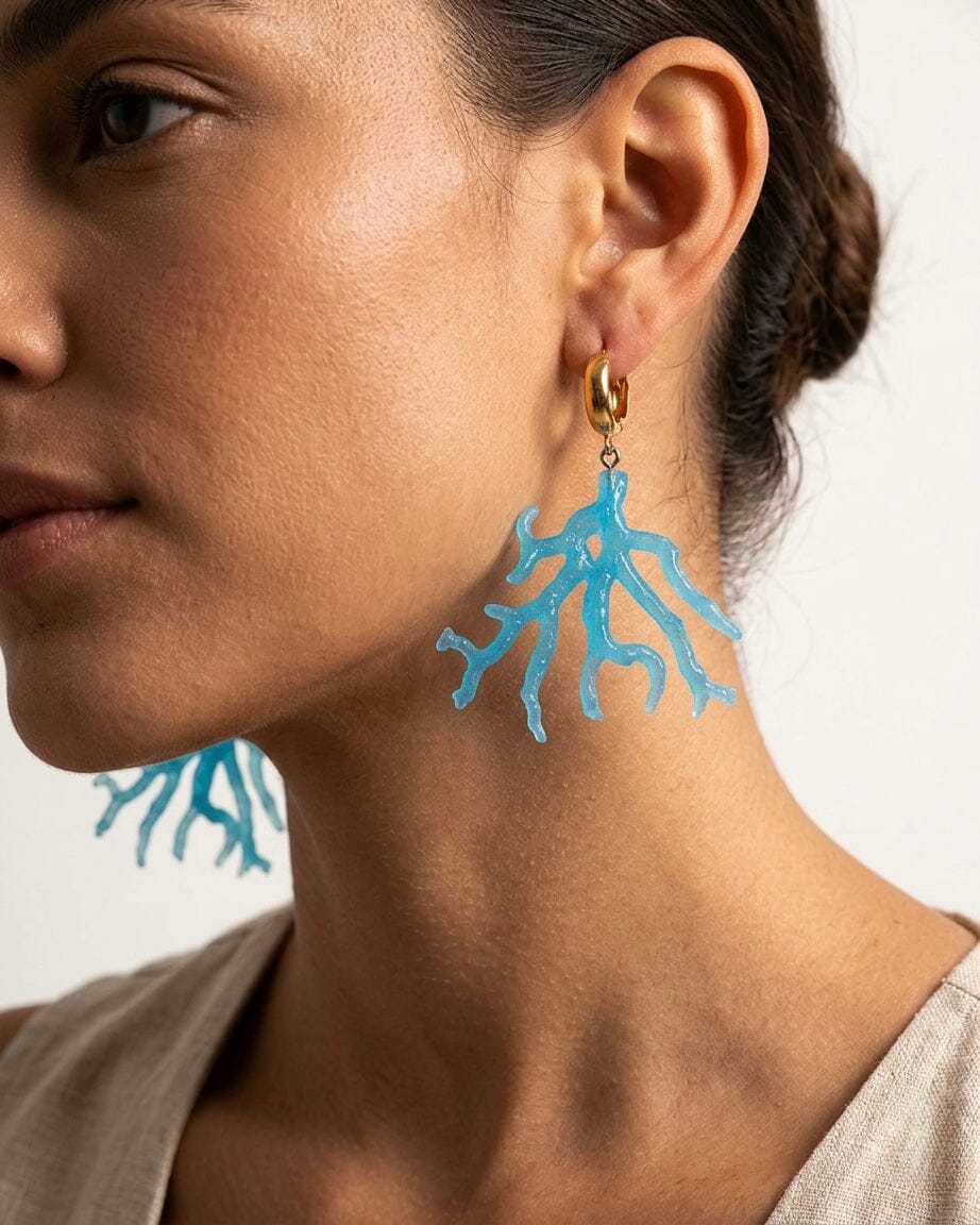 Aretes coral Accesoriosjeco 