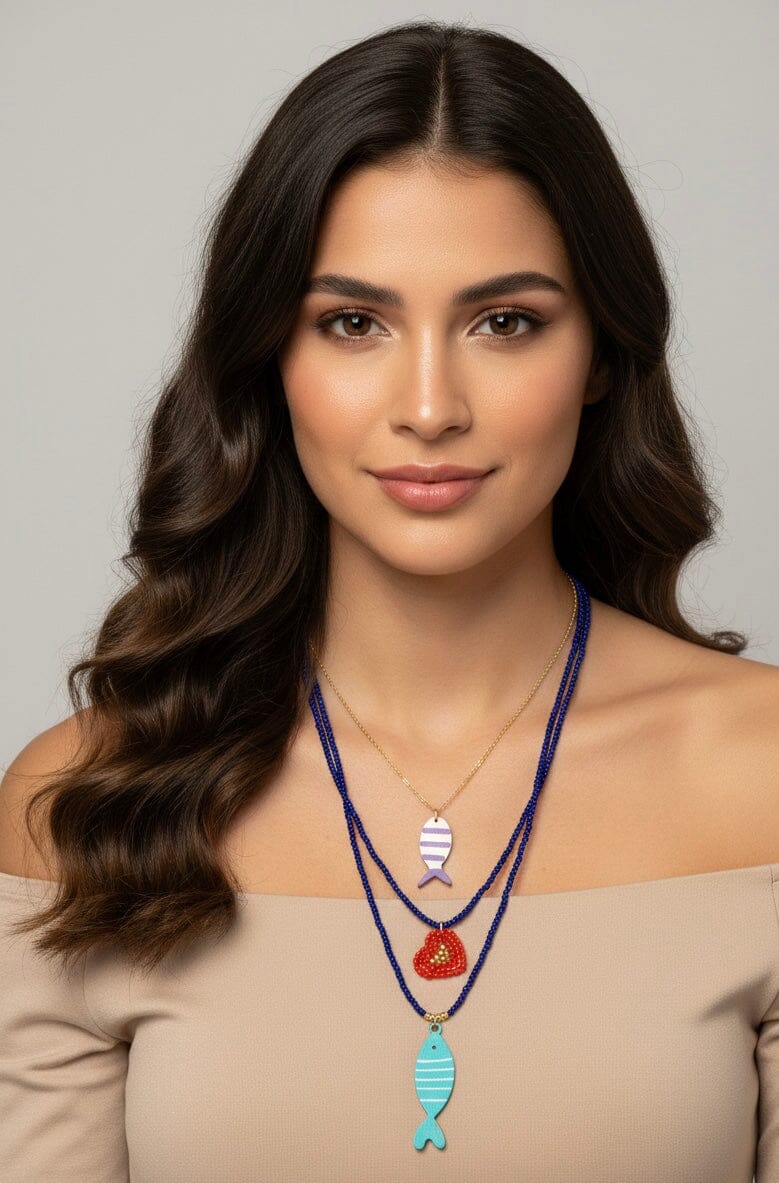 Trío de collar pez de luz Accesoriosjeco 