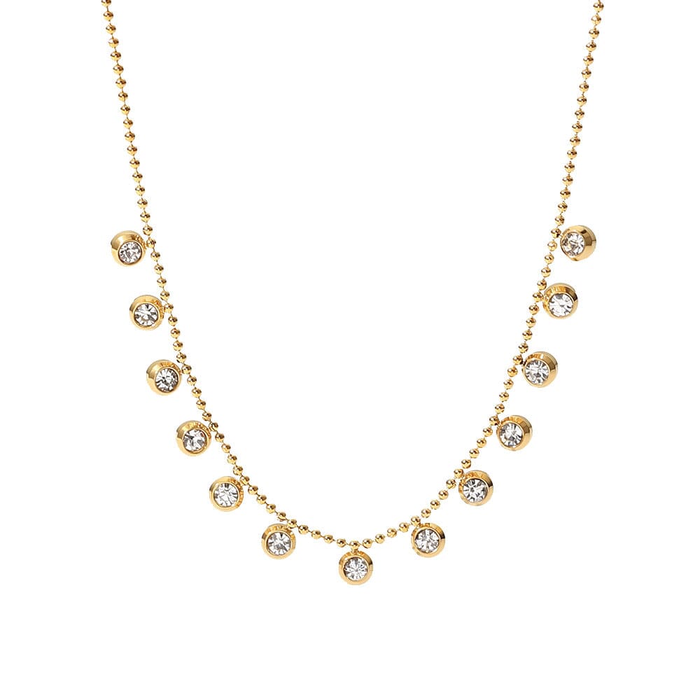 Collar sutil cristales Accesoriosjeco 