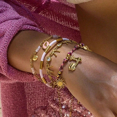 pulsera lazos de cristales Accesoriosjeco 