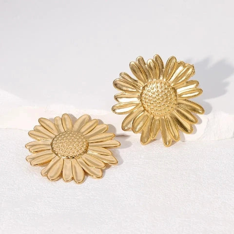 Maxi aretes girasoles Accesoriosjeco 