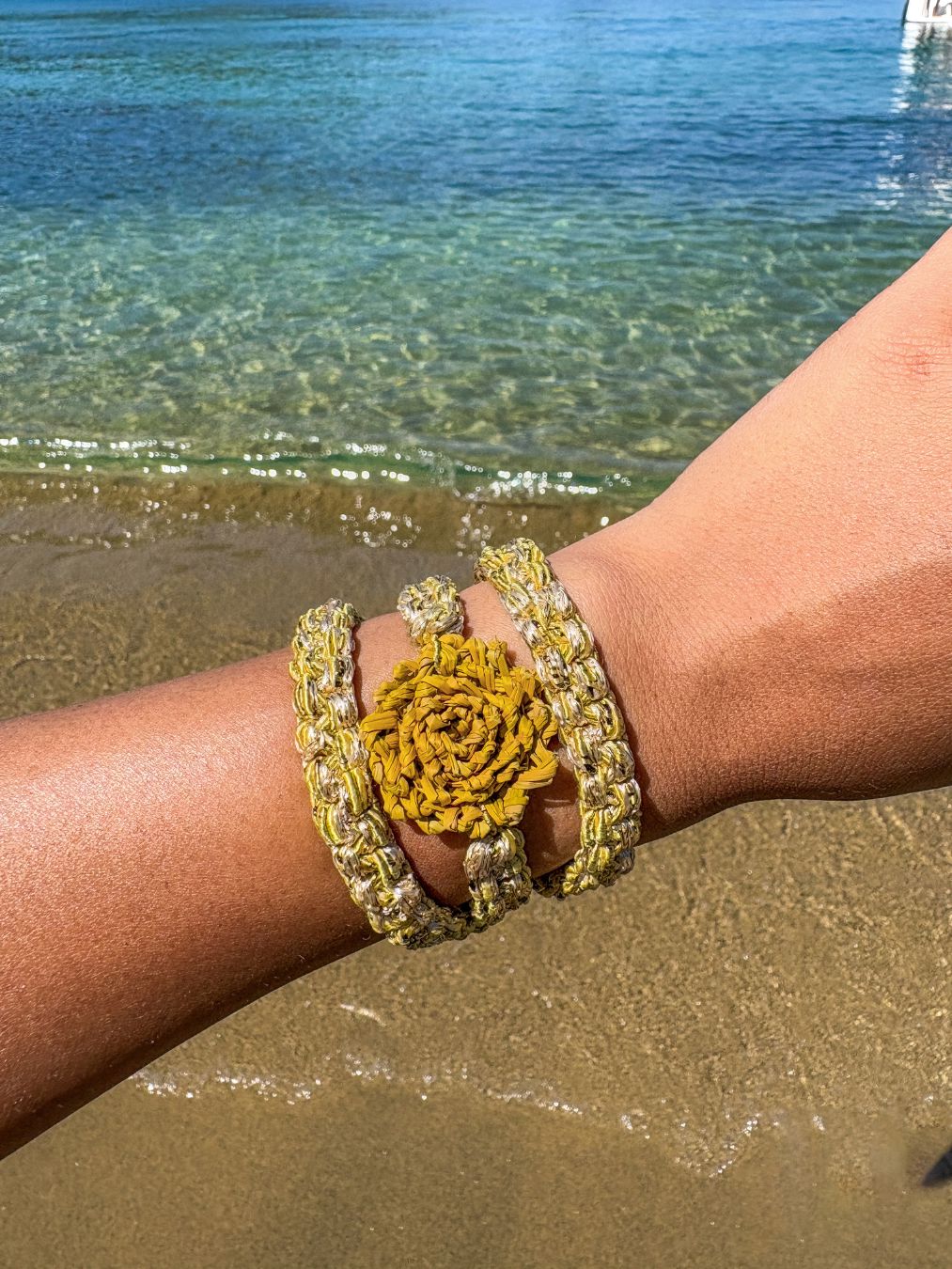 Pulsera “Flor de Luz” ✨🌸 Azul Accesoriosjeco 