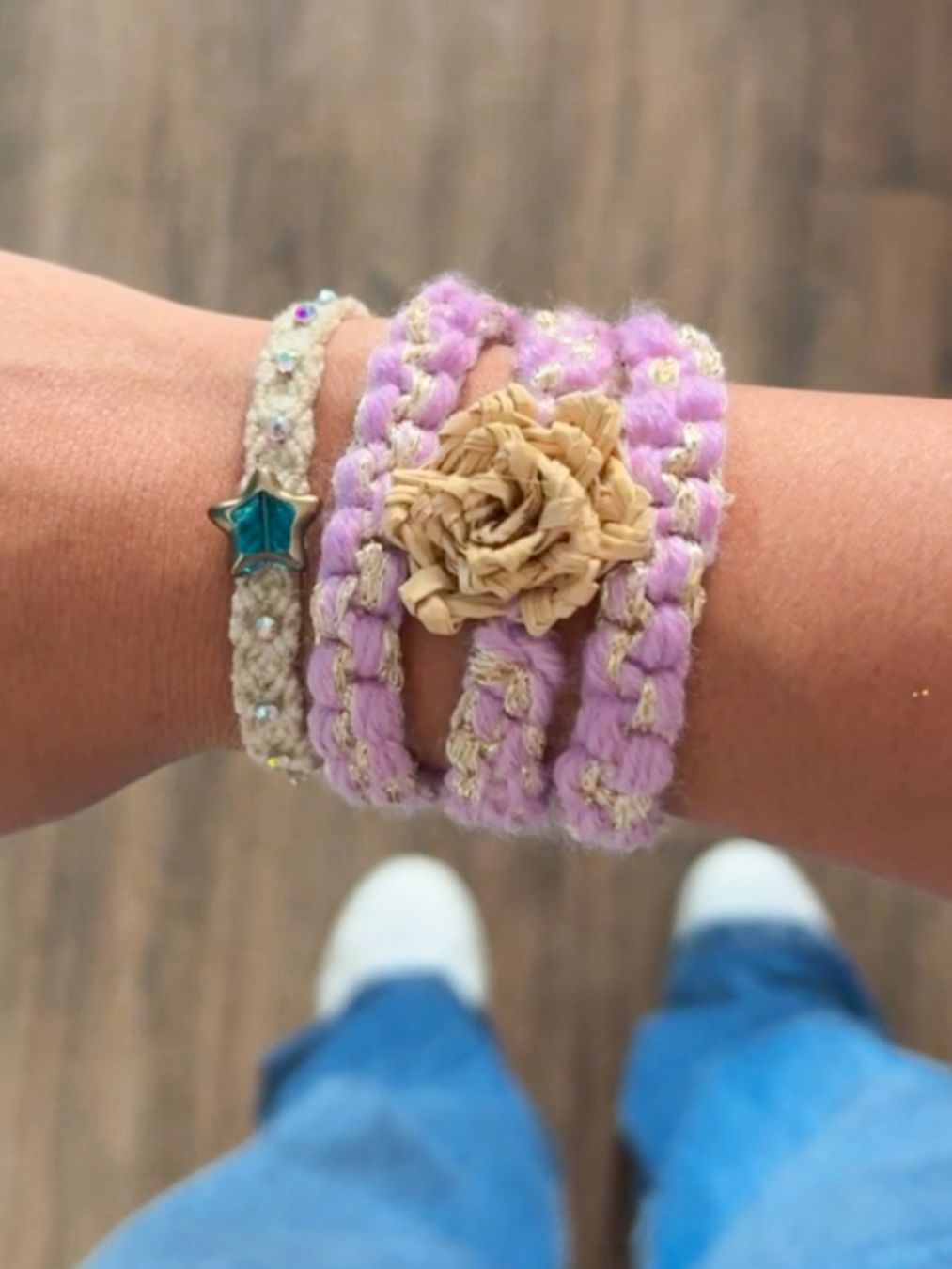 Pulsera “Flor de Luz” ✨🌸 Lila Accesoriosjeco 