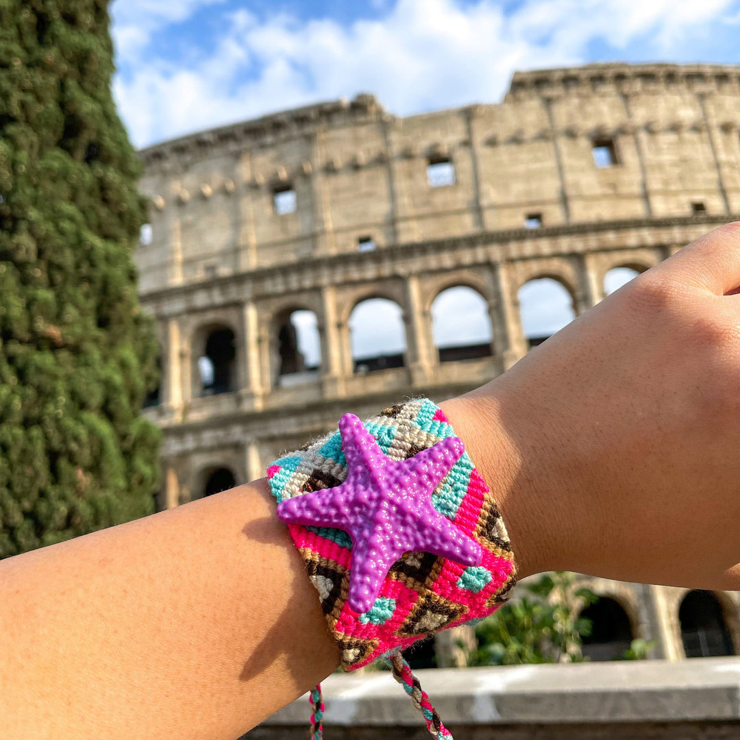 Pulsera estrella de mar morada Accesoriosjeco 