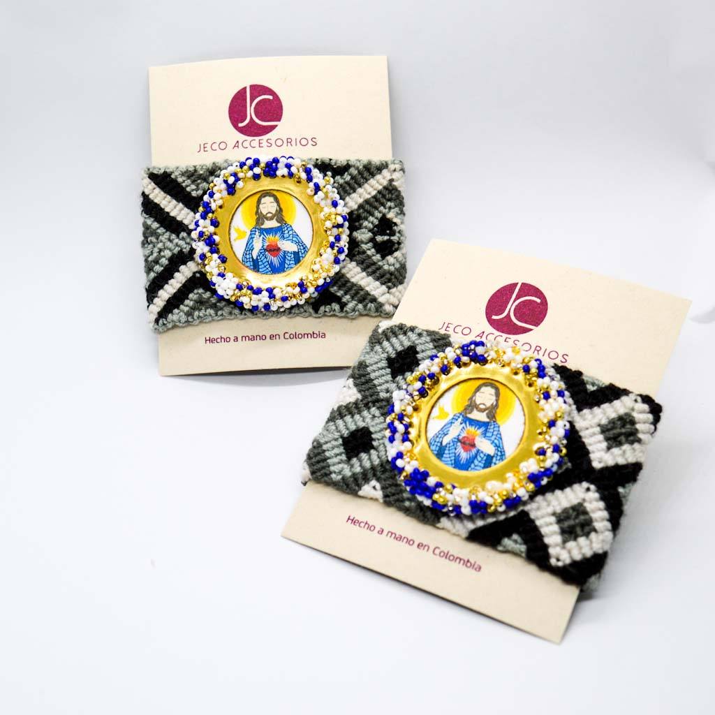 Pulsera wayúu Jesús Accesoriosjeco 